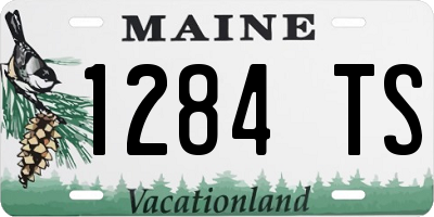ME license plate 1284TS