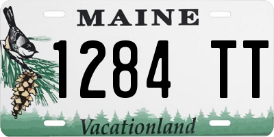 ME license plate 1284TT