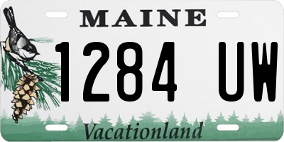 ME license plate 1284UW