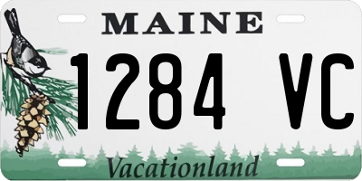 ME license plate 1284VC