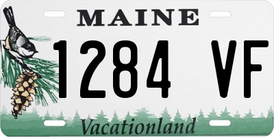 ME license plate 1284VF