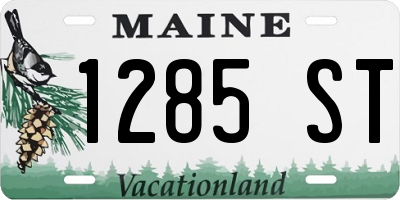 ME license plate 1285ST
