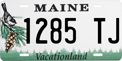 ME license plate 1285TJ