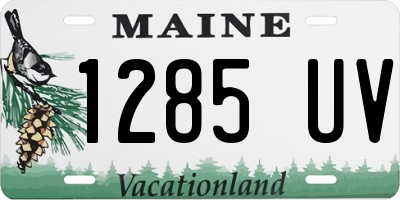 ME license plate 1285UV