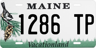 ME license plate 1286TP