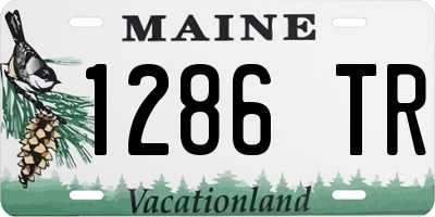 ME license plate 1286TR