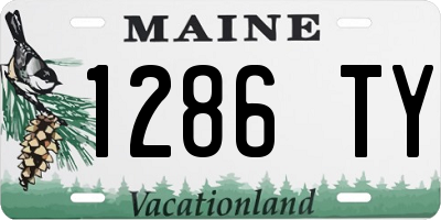 ME license plate 1286TY
