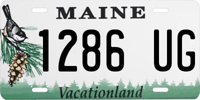 ME license plate 1286UG