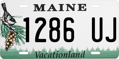 ME license plate 1286UJ