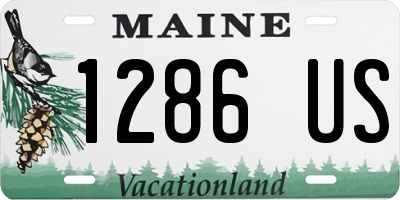 ME license plate 1286US