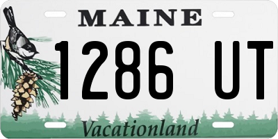 ME license plate 1286UT