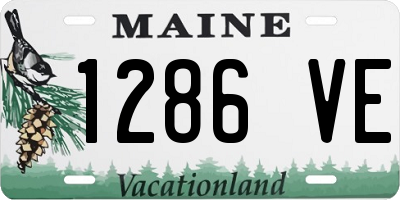 ME license plate 1286VE