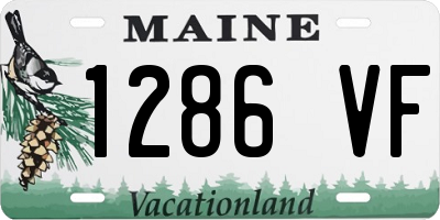 ME license plate 1286VF