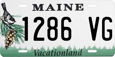 ME license plate 1286VG