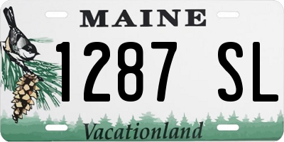 ME license plate 1287SL