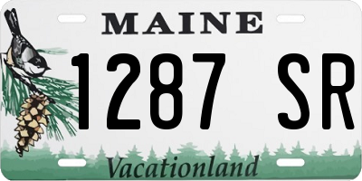 ME license plate 1287SR