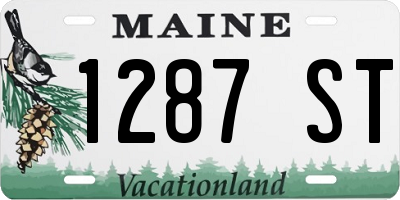 ME license plate 1287ST