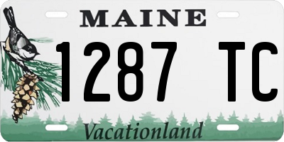 ME license plate 1287TC