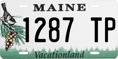 ME license plate 1287TP