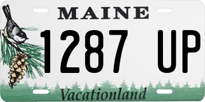 ME license plate 1287UP