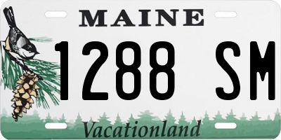ME license plate 1288SM