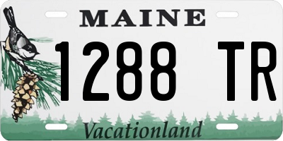 ME license plate 1288TR
