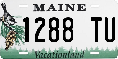 ME license plate 1288TU