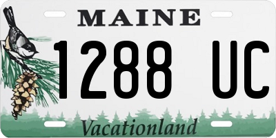 ME license plate 1288UC