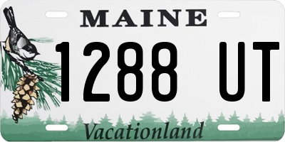 ME license plate 1288UT