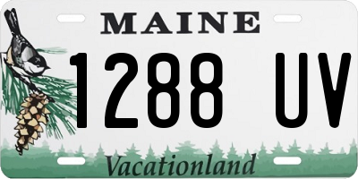 ME license plate 1288UV