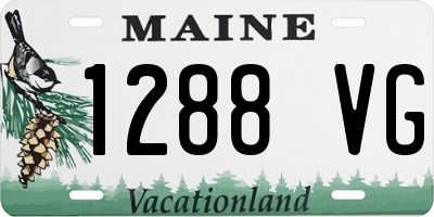ME license plate 1288VG
