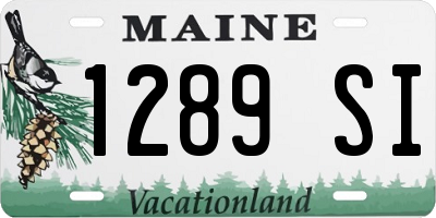 ME license plate 1289SI
