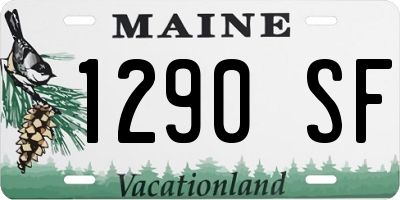 ME license plate 1290SF