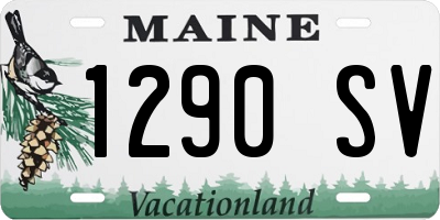 ME license plate 1290SV