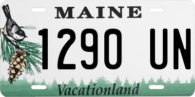 ME license plate 1290UN