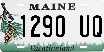 ME license plate 1290UQ