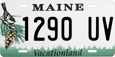 ME license plate 1290UV