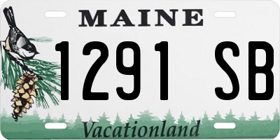 ME license plate 1291SB