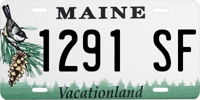ME license plate 1291SF