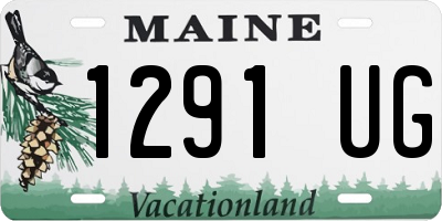 ME license plate 1291UG