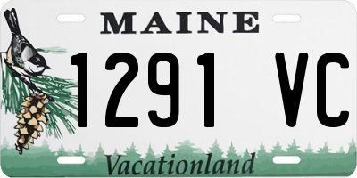 ME license plate 1291VC
