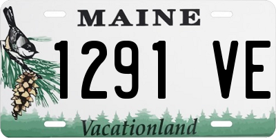 ME license plate 1291VE