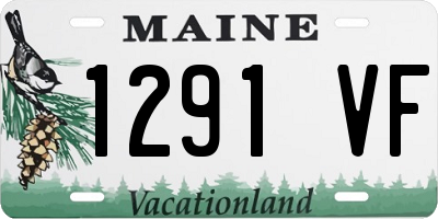 ME license plate 1291VF