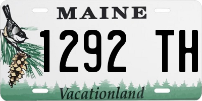 ME license plate 1292TH
