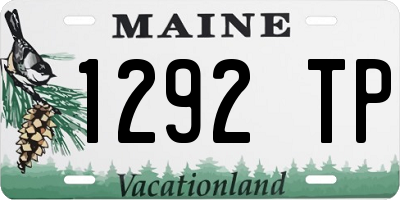 ME license plate 1292TP