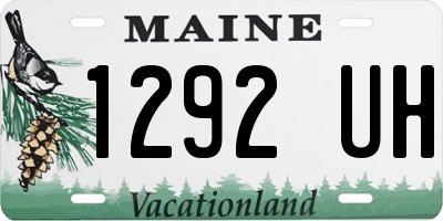 ME license plate 1292UH