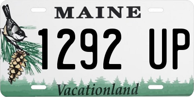 ME license plate 1292UP