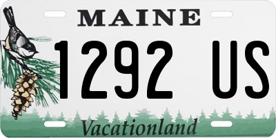 ME license plate 1292US