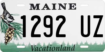 ME license plate 1292UZ