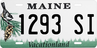 ME license plate 1293SI